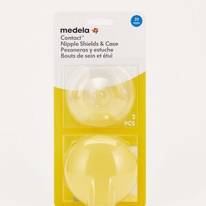 Medela Contact Nipple Shields & Carrying Case (20mm) 2 Pc Inverted Breastfeeding